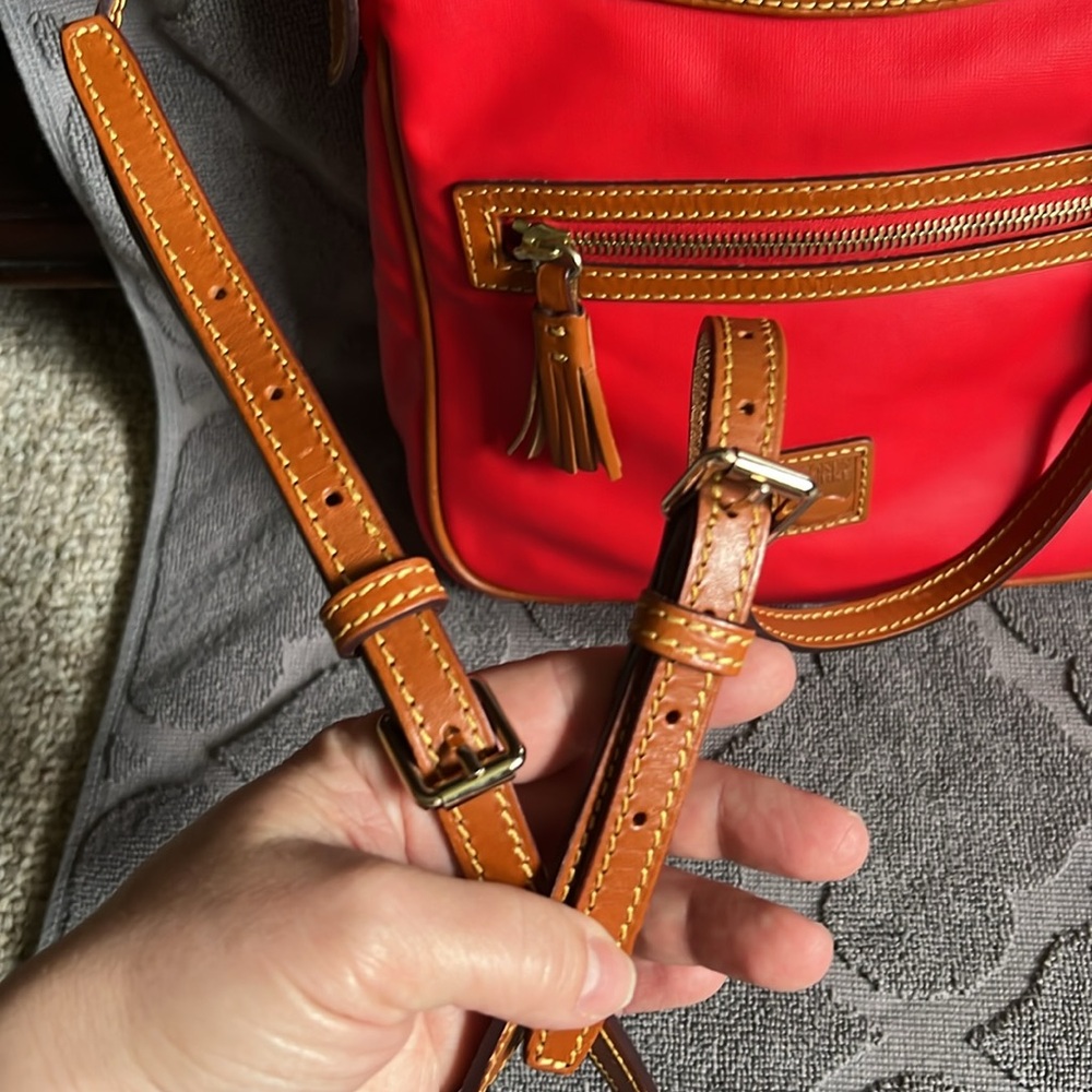 Dooney & Bourke Red Slim Crossbody Purse - Picture 15 of 15